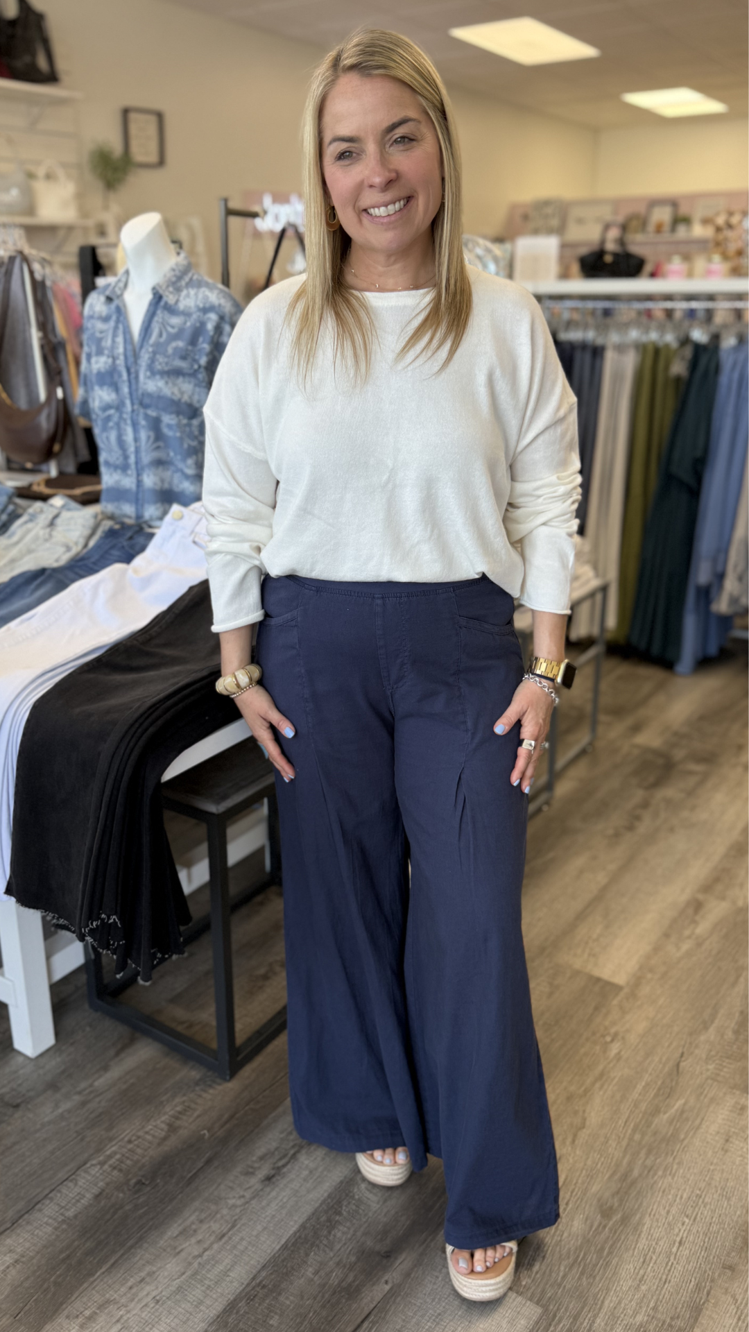 Navy Terri Pant
