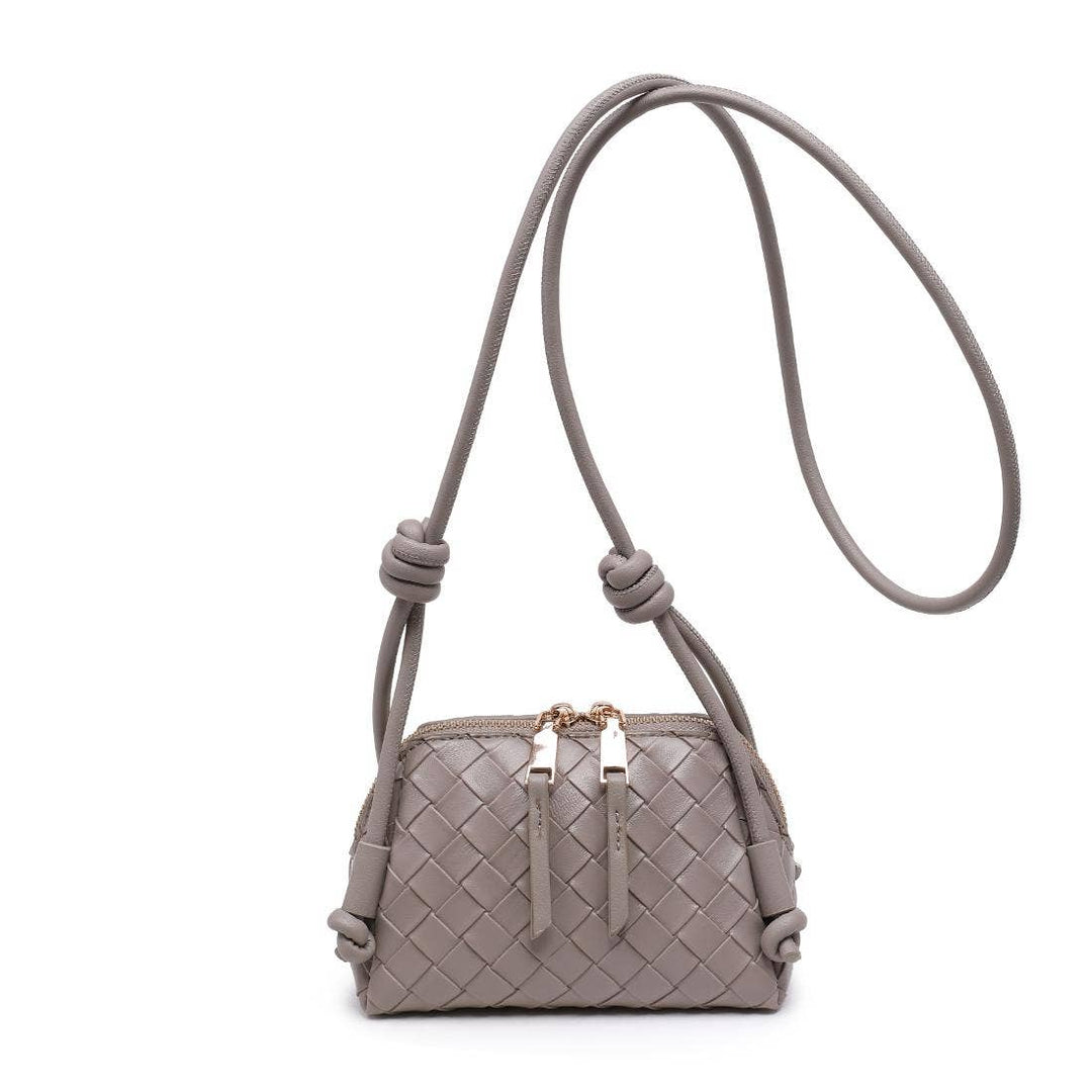 Grey Essa Crossbody Handbag