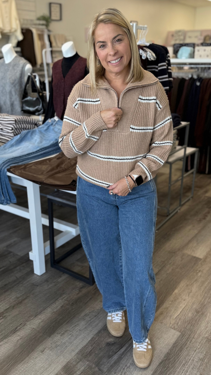 Warm Chai Quarter Zip Pullover