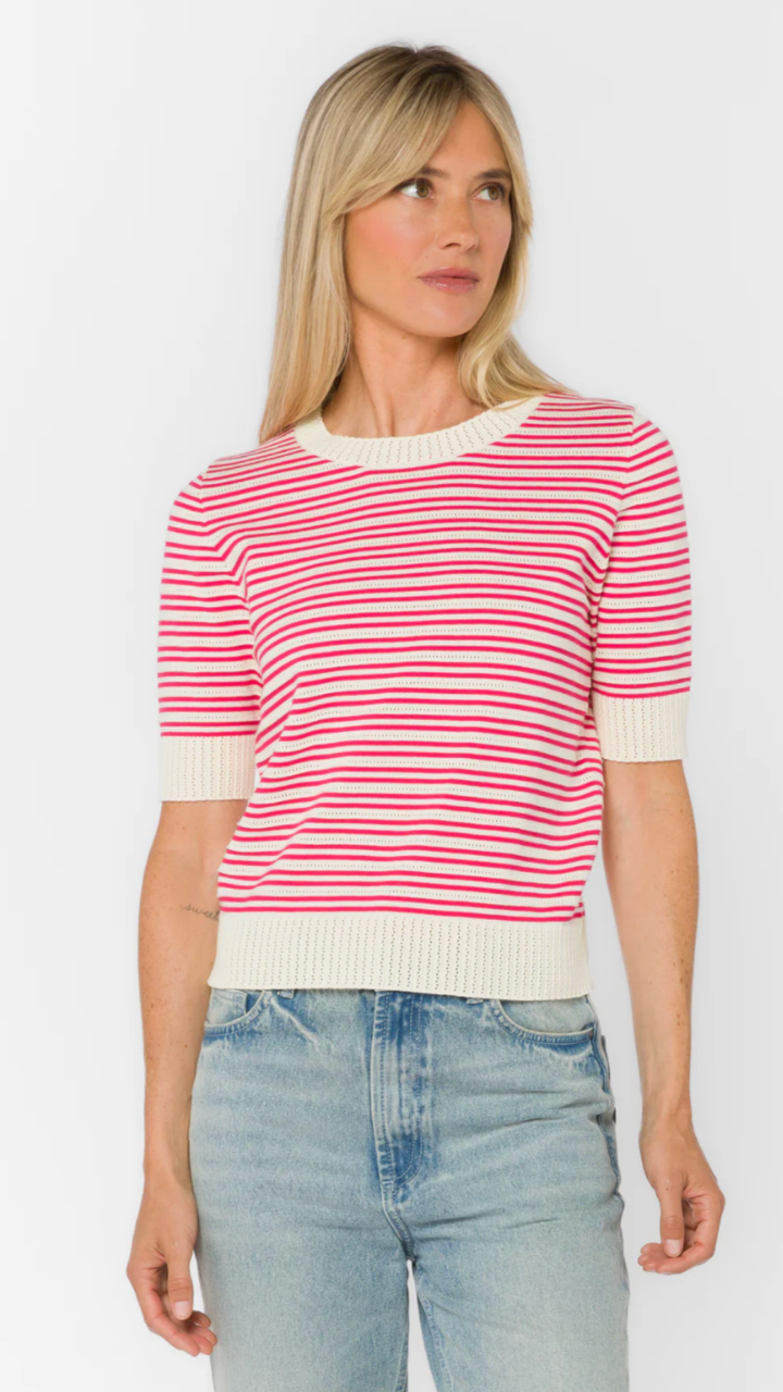 Pink Stripe Sweater