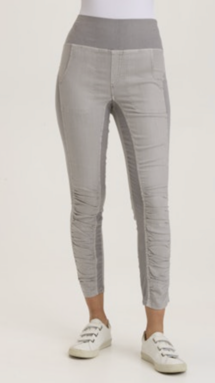Cotton Grey Twill Penny Legging