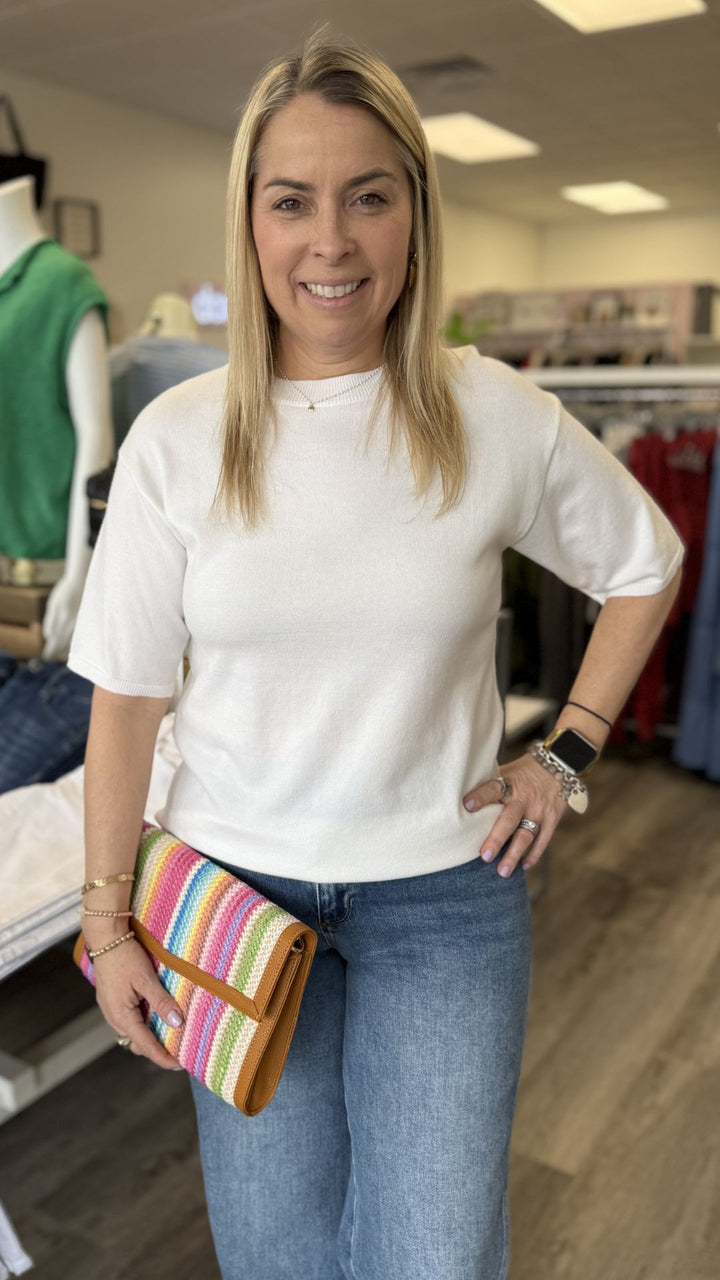 Off White Sweater Top