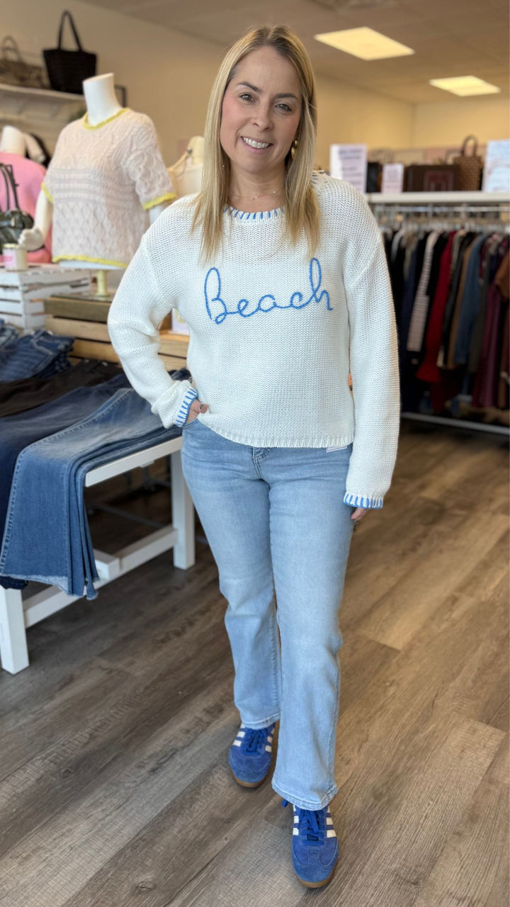 Beach Whipstitch Sweater