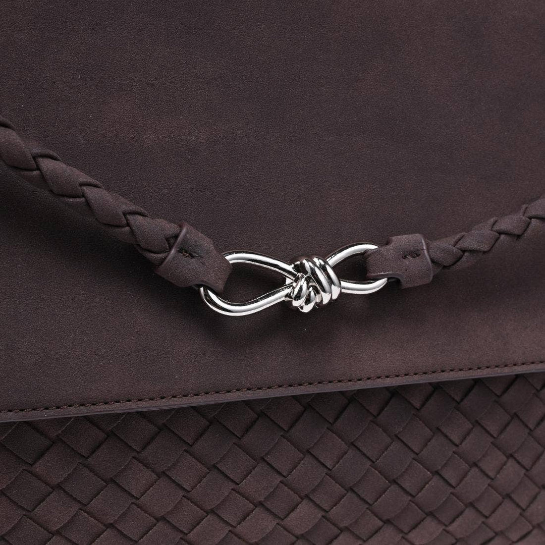 Chocolate Serenee Satchel Handbag