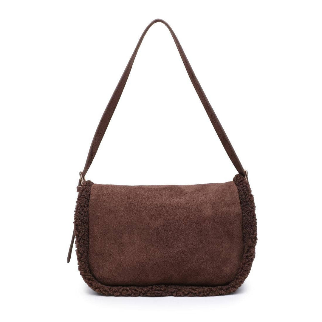 Chocolate Zaria Shoulder Bag