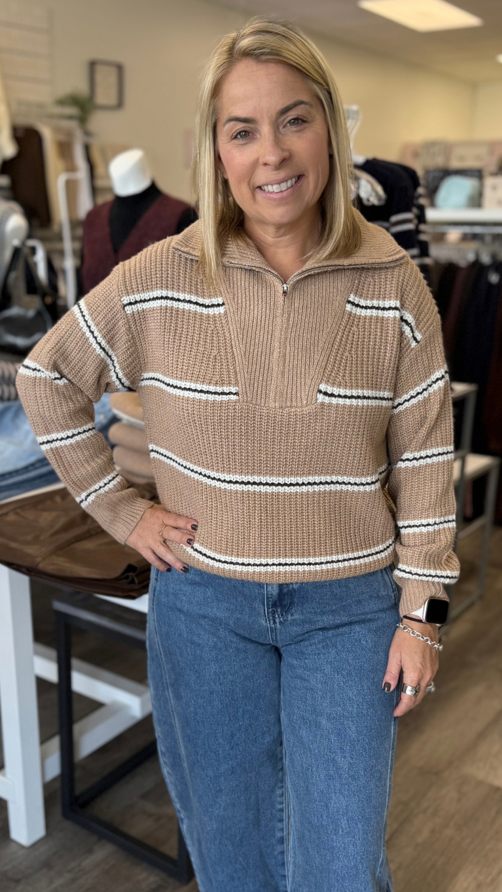 Warm Chai Quarter Zip Pullover