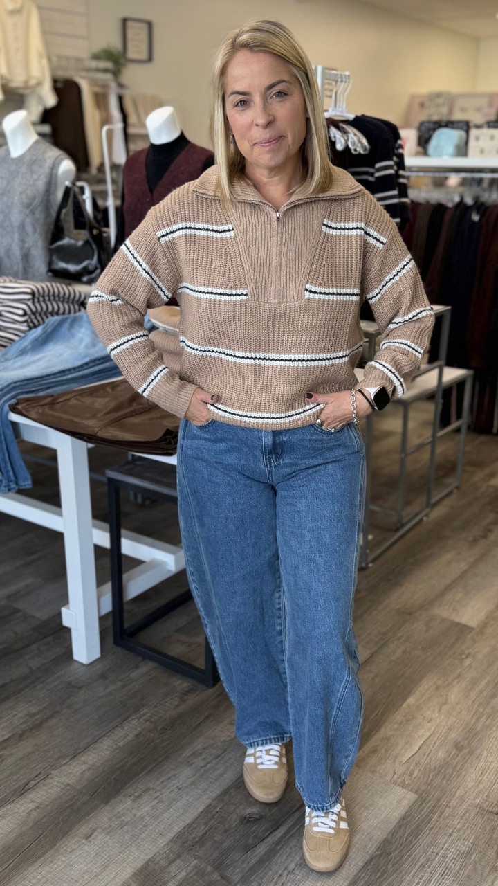 Warm Chai Quarter Zip Pullover