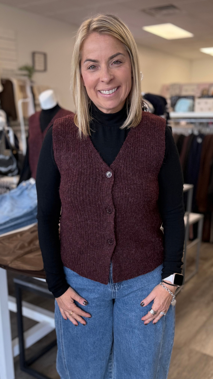 Warm Cider Sweater Vest