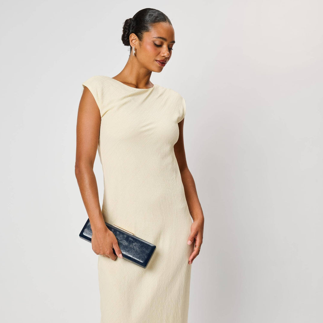 Navy Angie Clutch