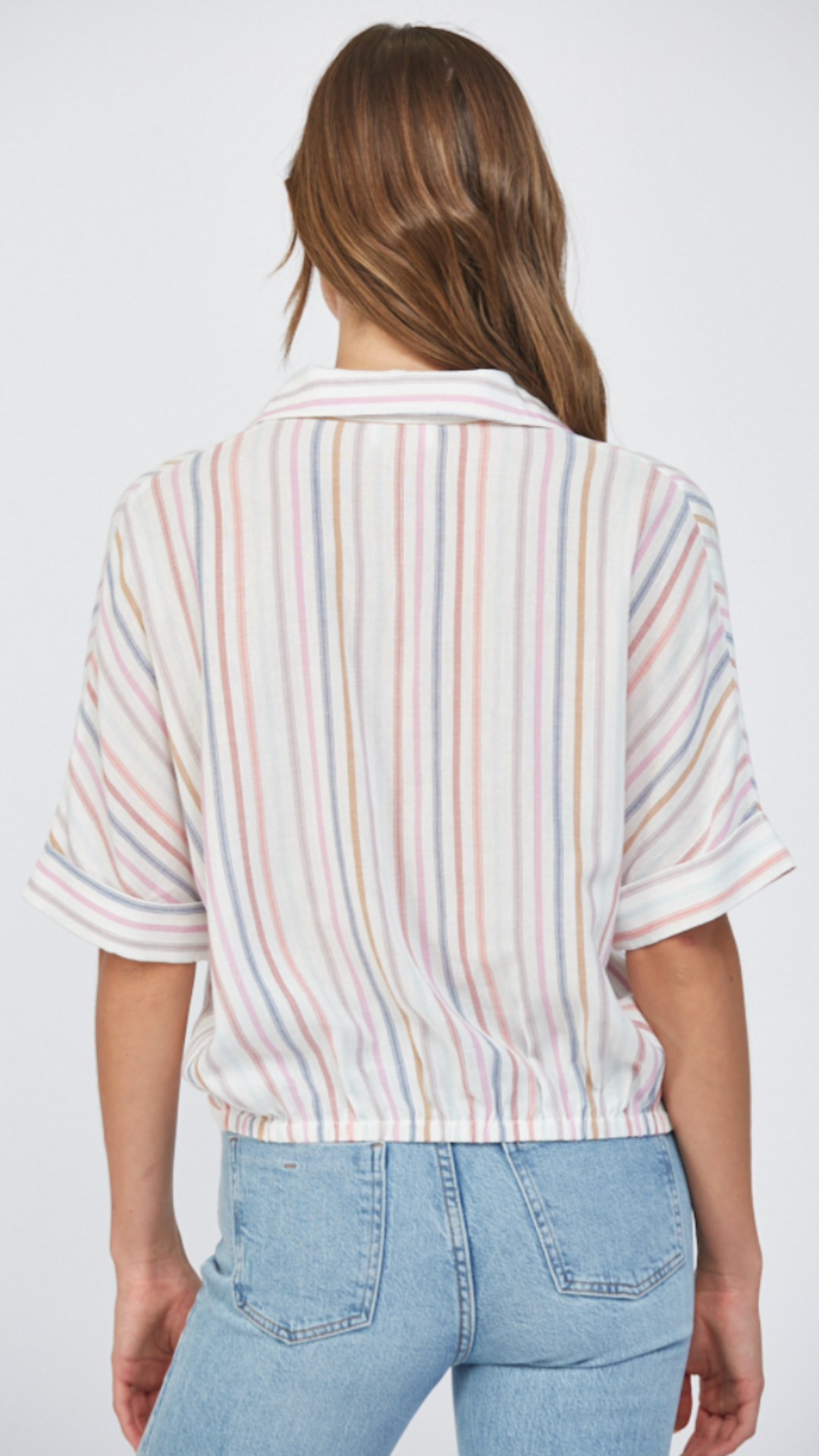 Front Twist Detail Collar Blouse
