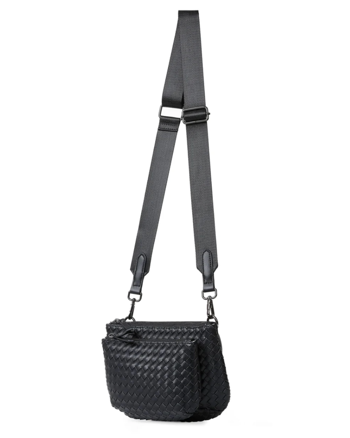 Devon Jet Convertible Crossbody Bag
