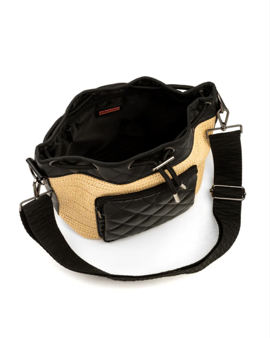 Lindsey Raffia Bucket Bag