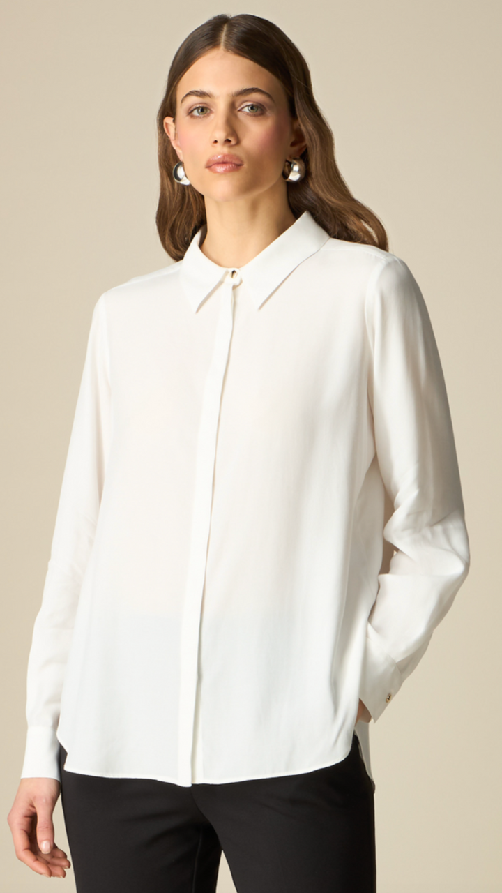 White Button Down Blouse