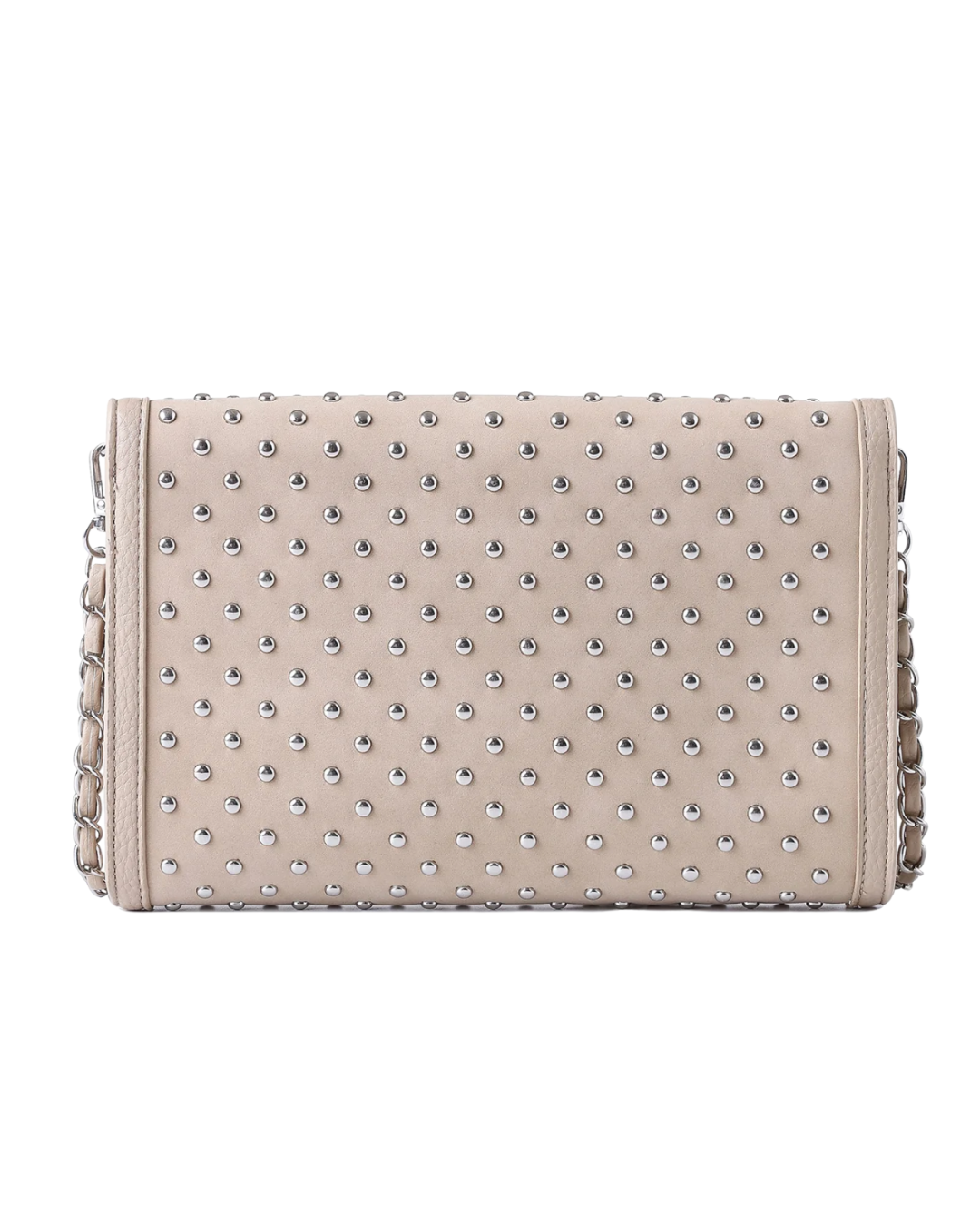 Beth Wheat Suede Clutch