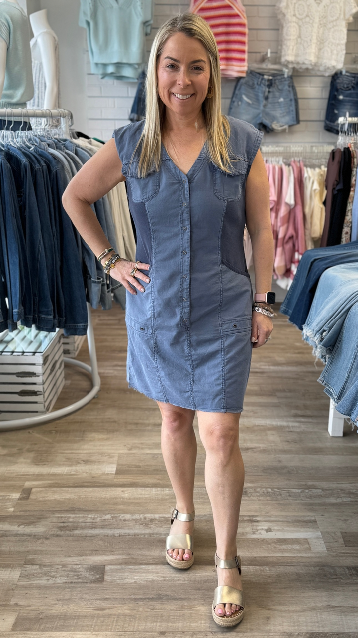 Hypnotic Pigment Linen Austen Dress