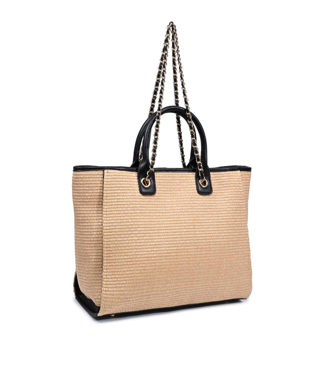 Natural Black Jaxon Tote Bag