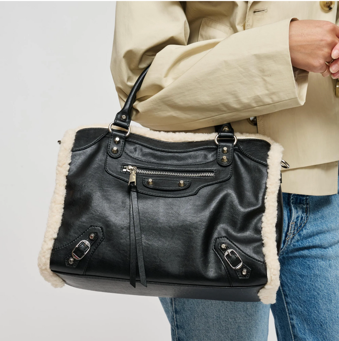 Black Seraphina Satchel Bag