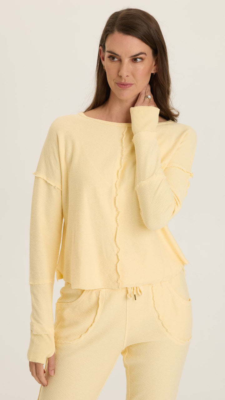 Lunaria Annika Long Sleeve Boat Neck Top