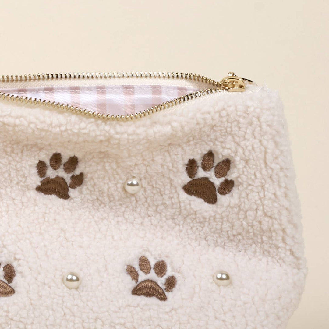 Paws And Pearls Teddy Pouch