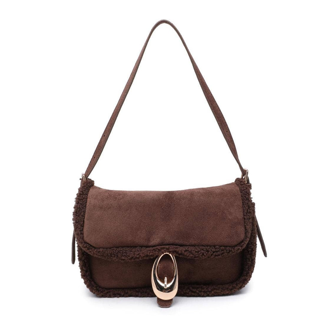 Chocolate Zaria Shoulder Bag