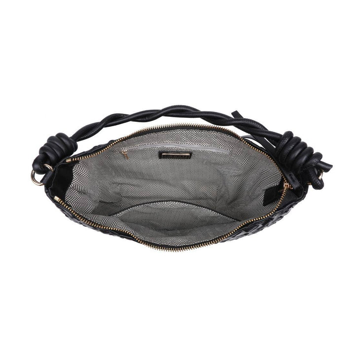 Black Violet Hobo Bag