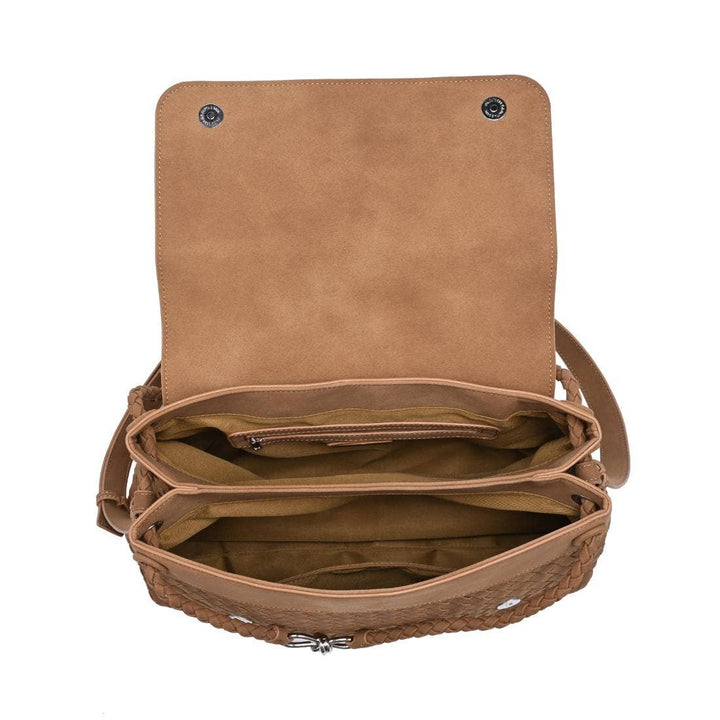 Camel Serenee Satchel Handbag