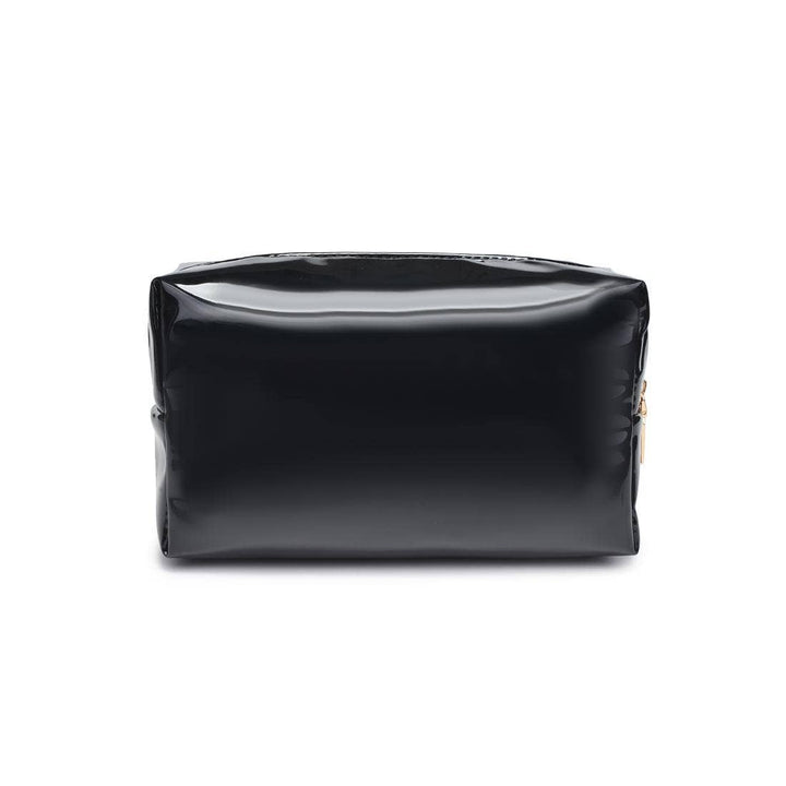 Black Patent Cosmetic Pouch