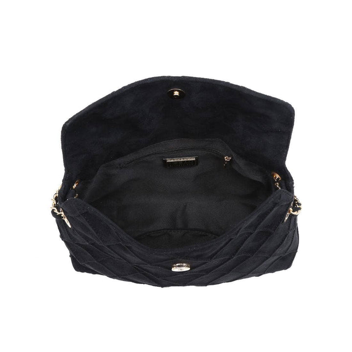 Black Crew Hobo Crossbody Bag