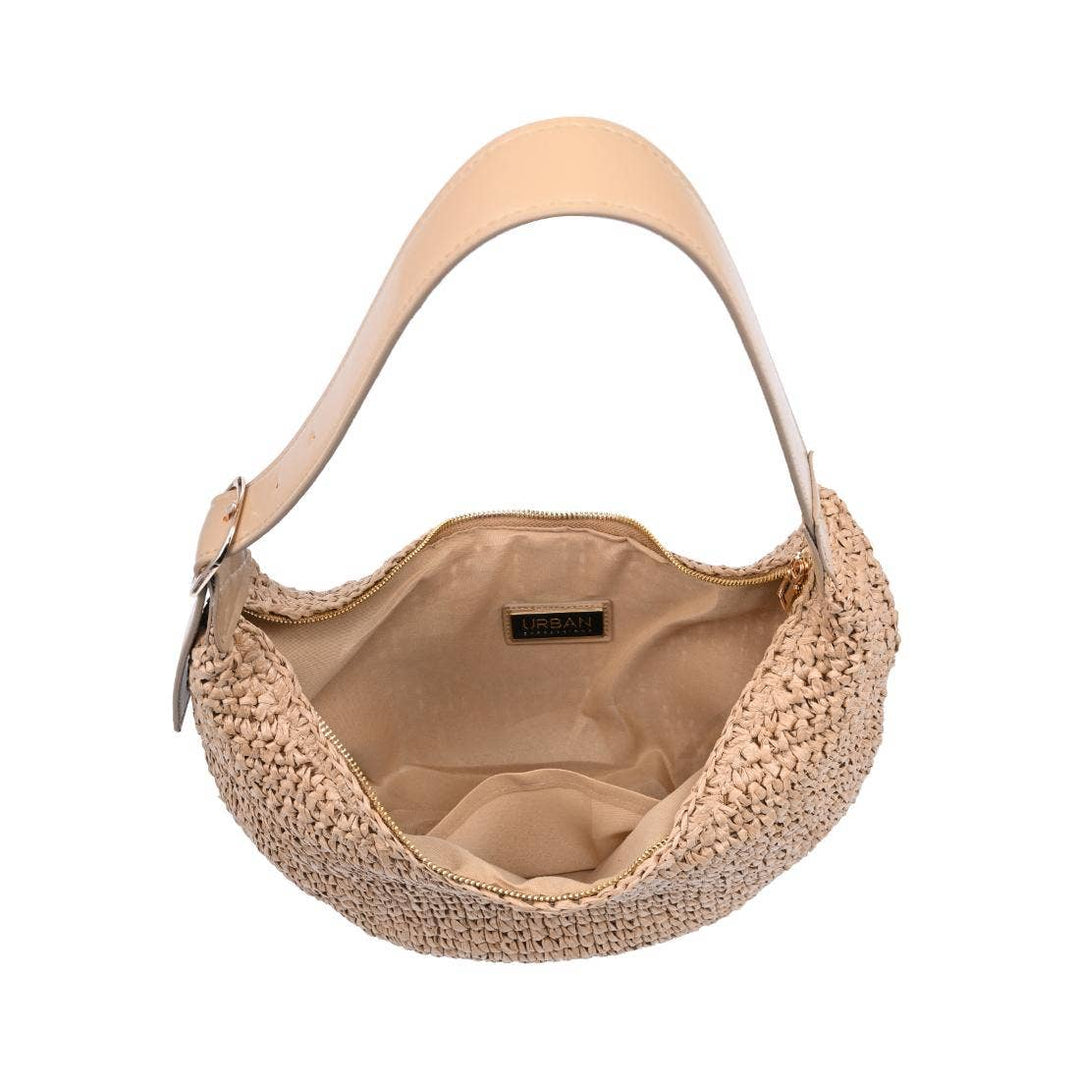 Natural Jasmine Hobo Shoulder Bag