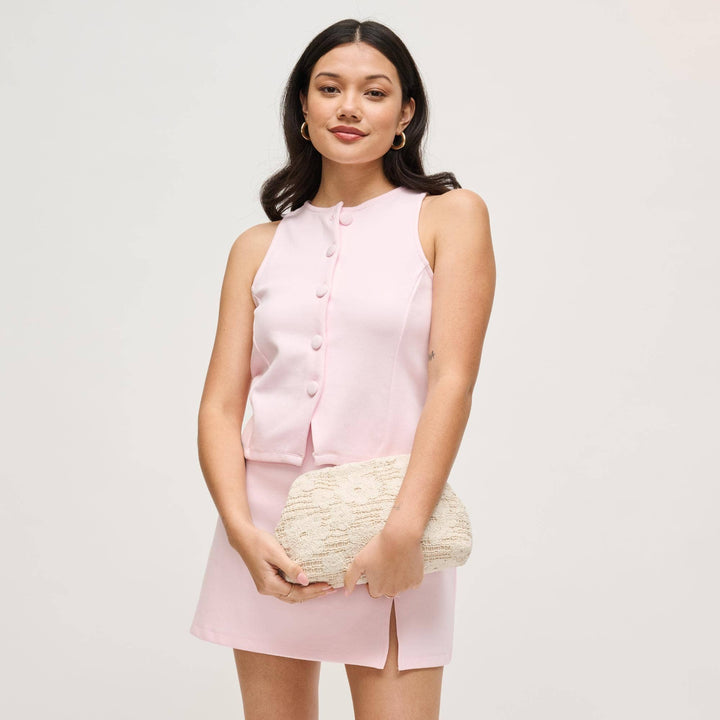 Ivory Ophelia Clutch