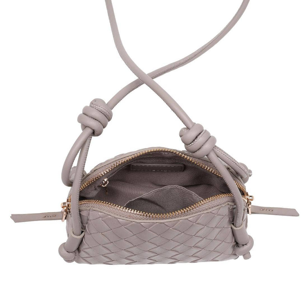 Grey Essa Crossbody Handbag