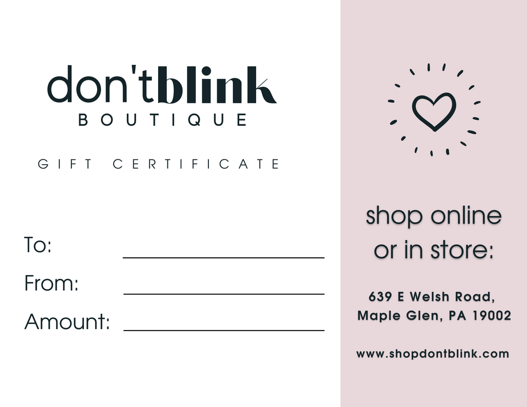 Don't Blink Gift Card